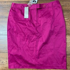 NWT Spiegel skirt Lycra cotton fuscia pencil skirt Sz 14